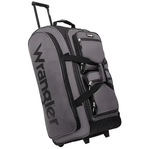 30 inch Durable Nylon Rolling Duffel Bag Travel Friendly Spacious Storage New