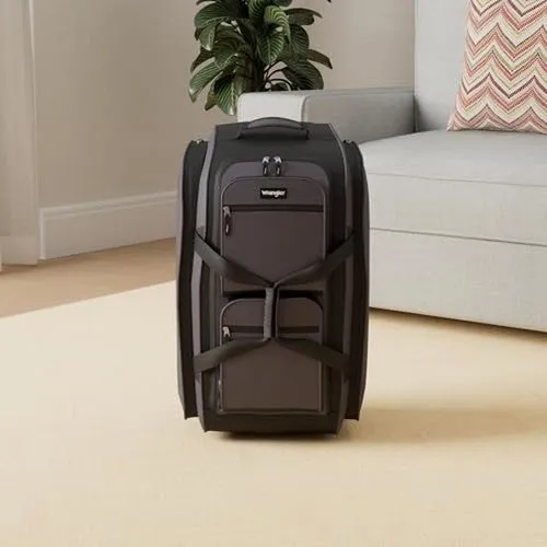 30 inch Durable Nylon Rolling Duffel Bag Travel Friendly Spacious Storage New
