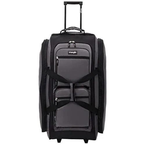 30 inch Durable Nylon Rolling Duffel Bag Travel Friendly Spacious Storage New
