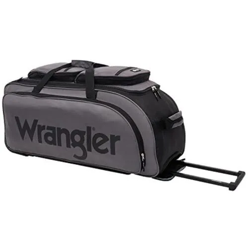 30 inch Durable Nylon Rolling Duffel Bag Travel Friendly Spacious Storage New