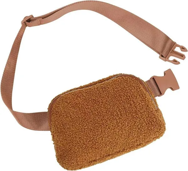 Aili's Corner Lola Boucle Sherpa Sling/Belt Bag