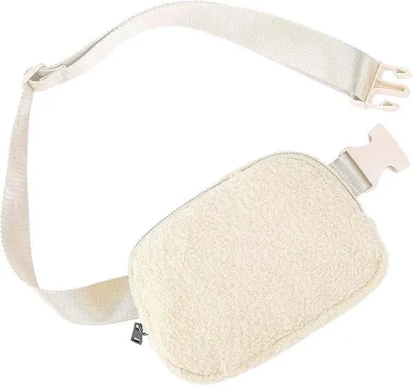 Aili's Corner Lola Boucle Sherpa Sling/Belt Bag