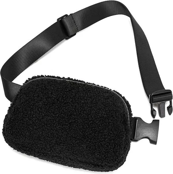 Aili's Corner Lola Boucle Sherpa Sling/Belt Bag