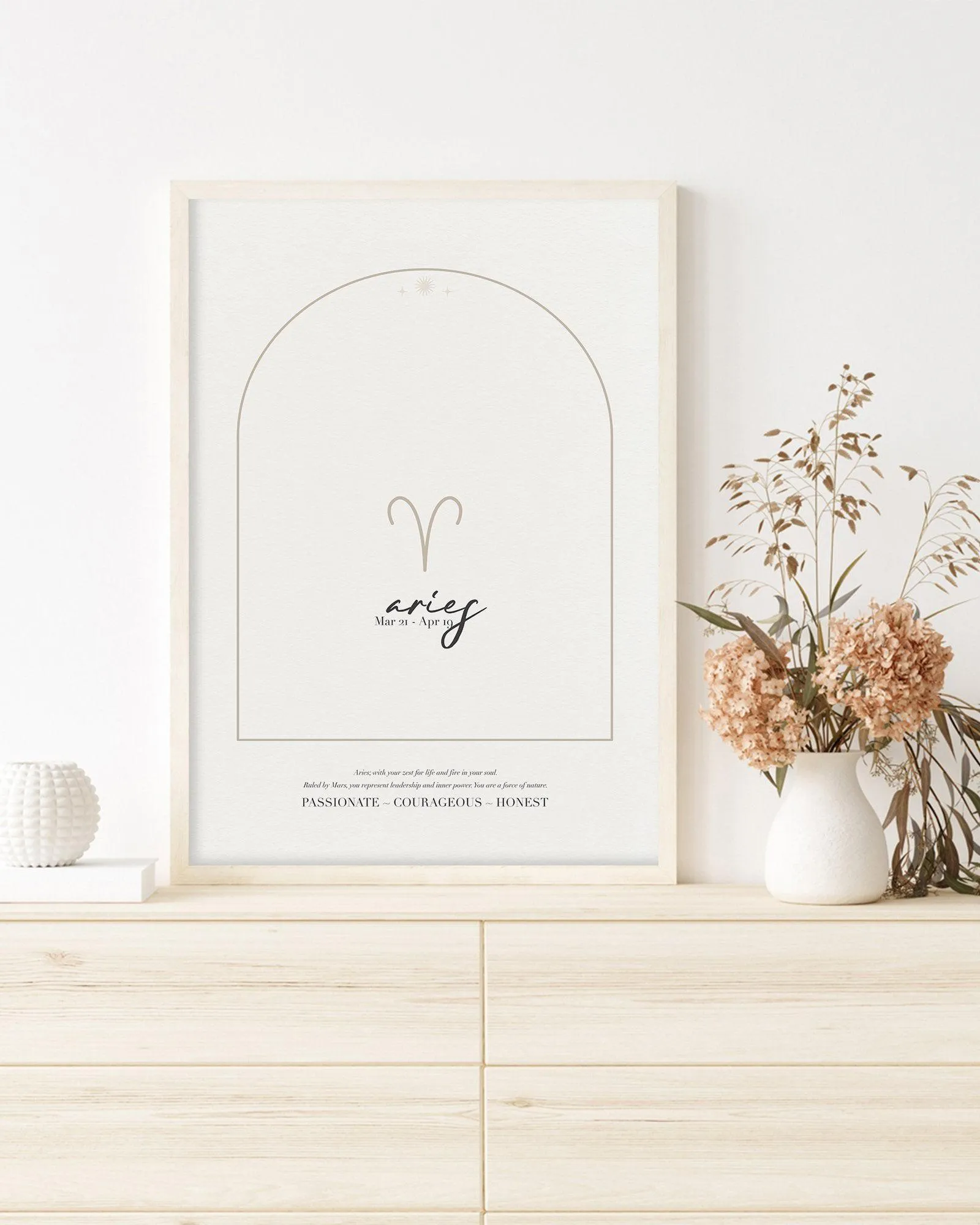 Aries Star Sign Art Print