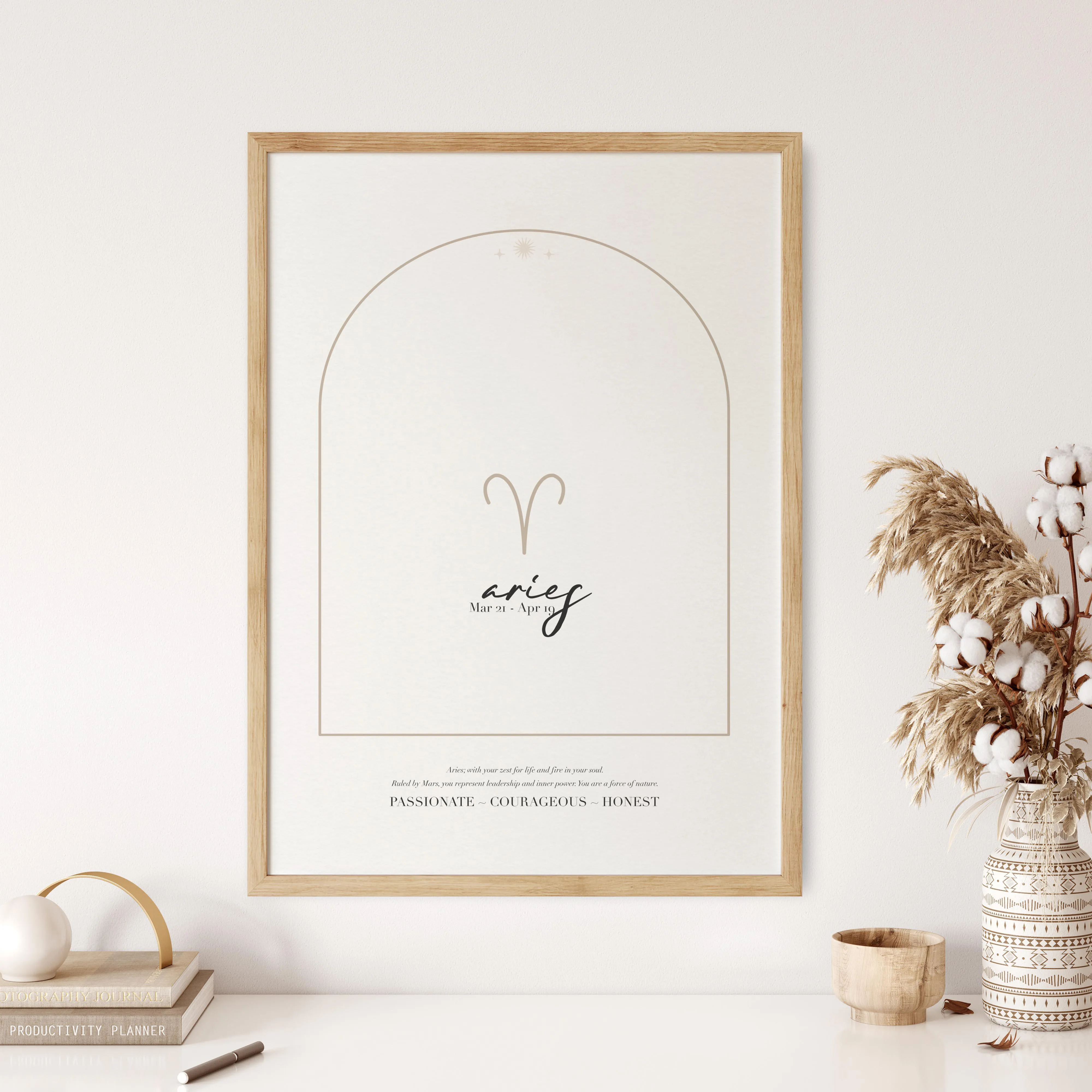 Aries Star Sign Art Print