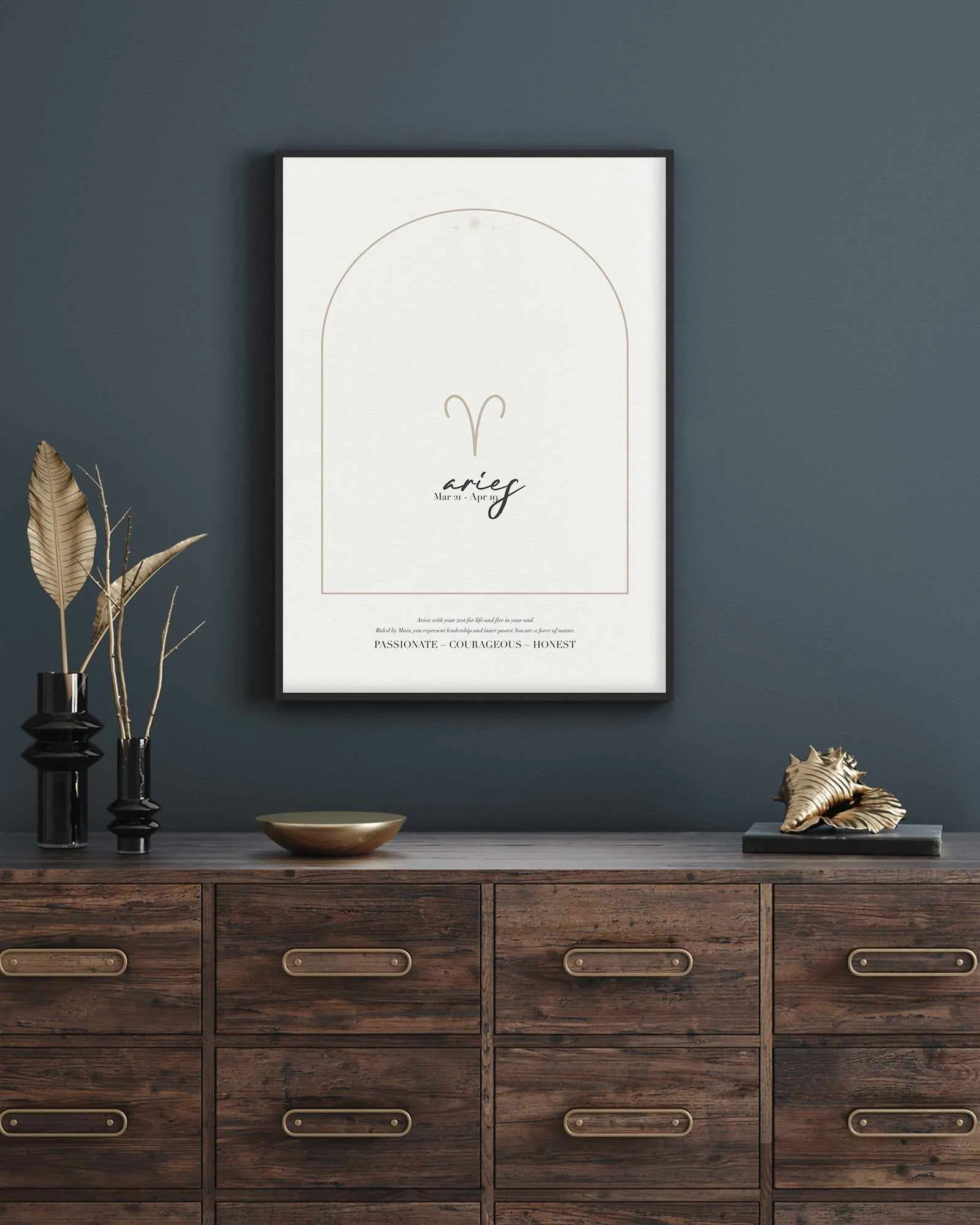 Aries Star Sign Art Print