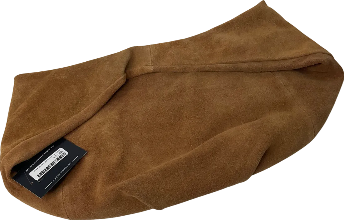 ASOS Brown Suede Slouchy Scoop Tote Bag One Size