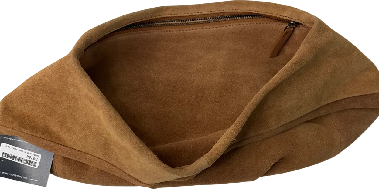 ASOS Brown Suede Slouchy Scoop Tote Bag One Size