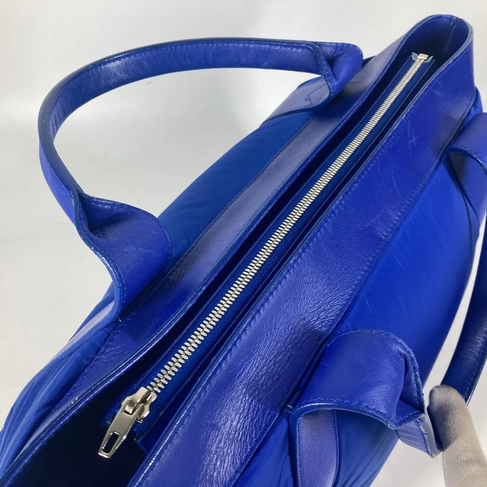 BALENCIAGA Boston Duffel bag 363419 Leather / nylon blue Navy Cabas M