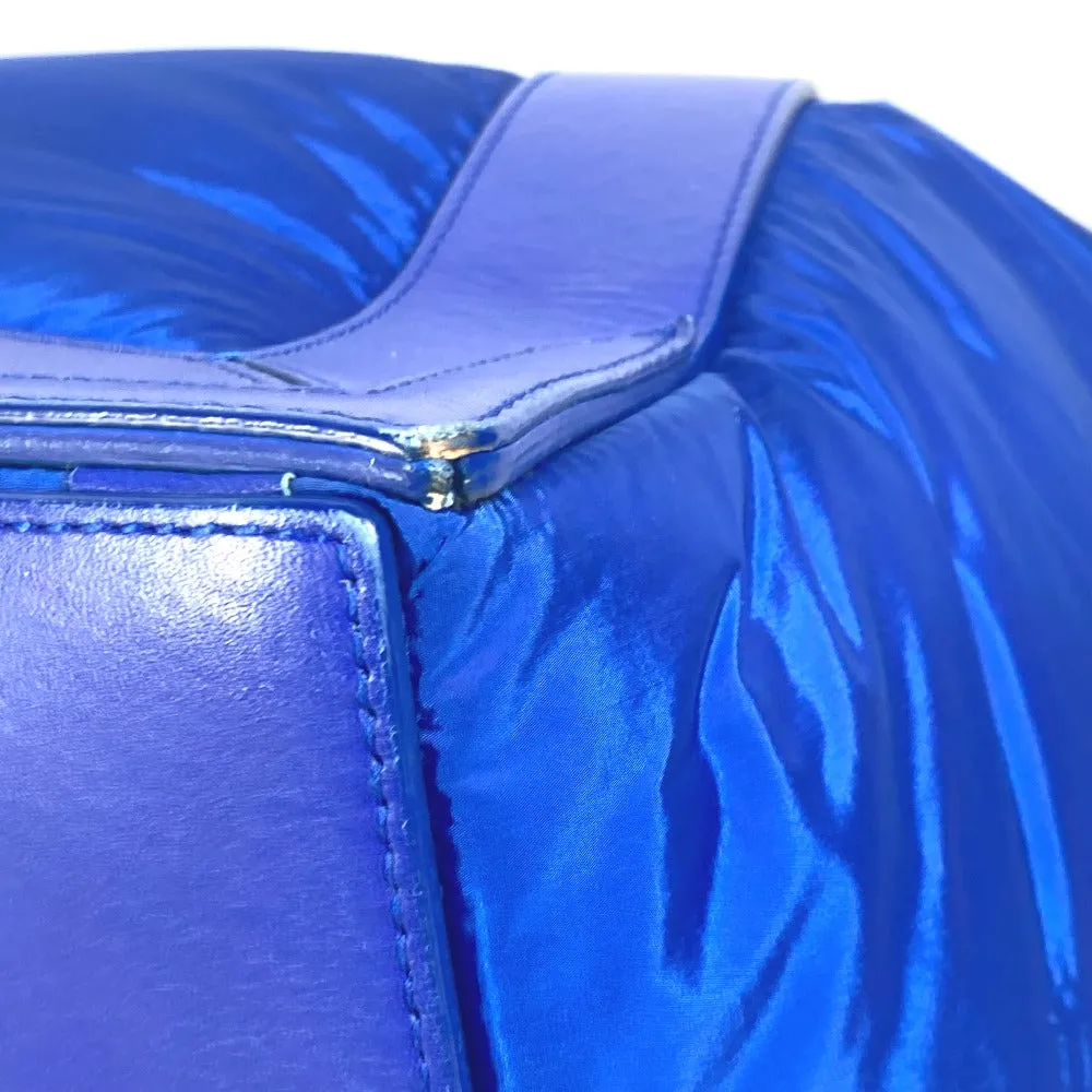 BALENCIAGA Boston Duffel bag 363419 Leather / nylon blue Navy Cabas M