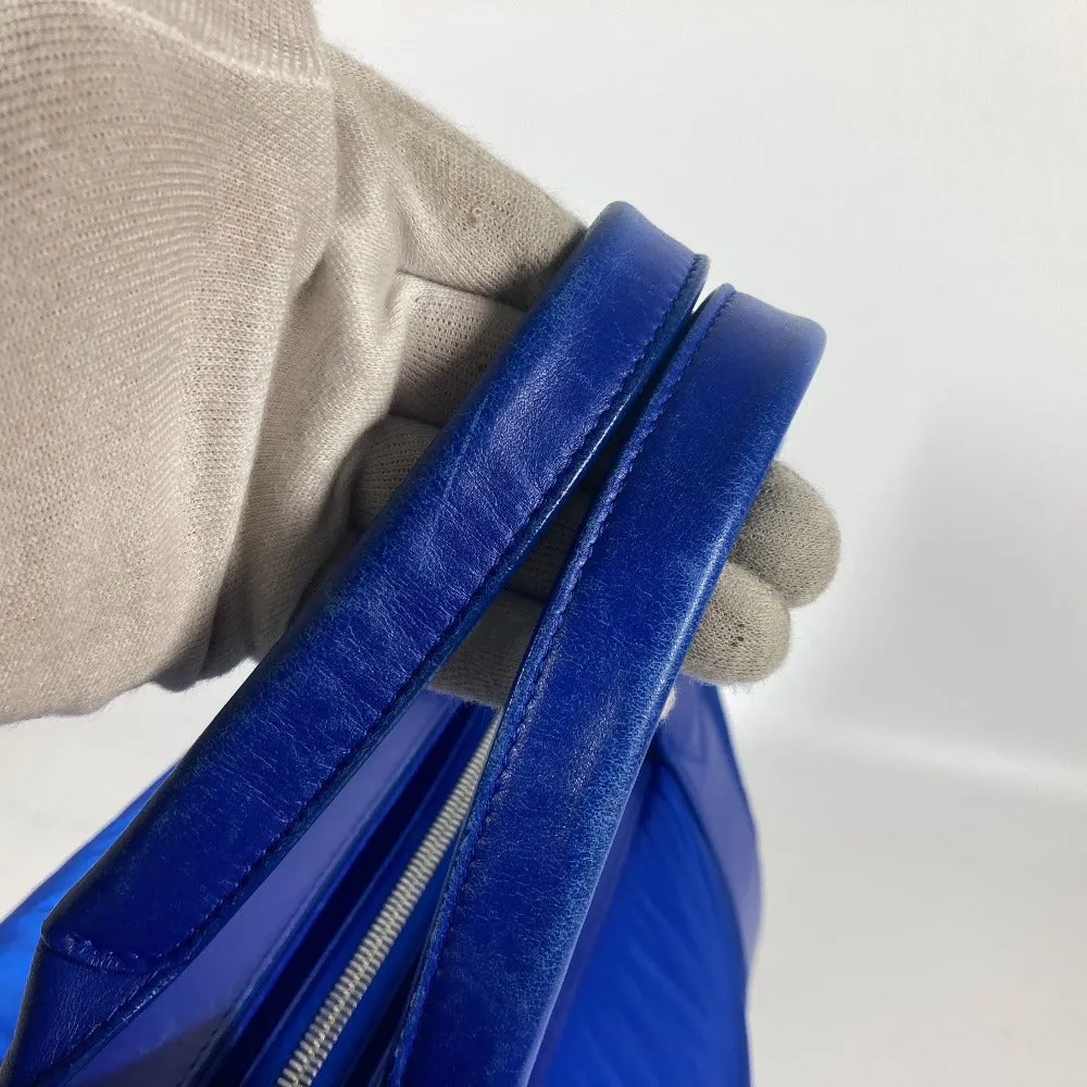 BALENCIAGA Boston Duffel bag 363419 Leather / nylon blue Navy Cabas M