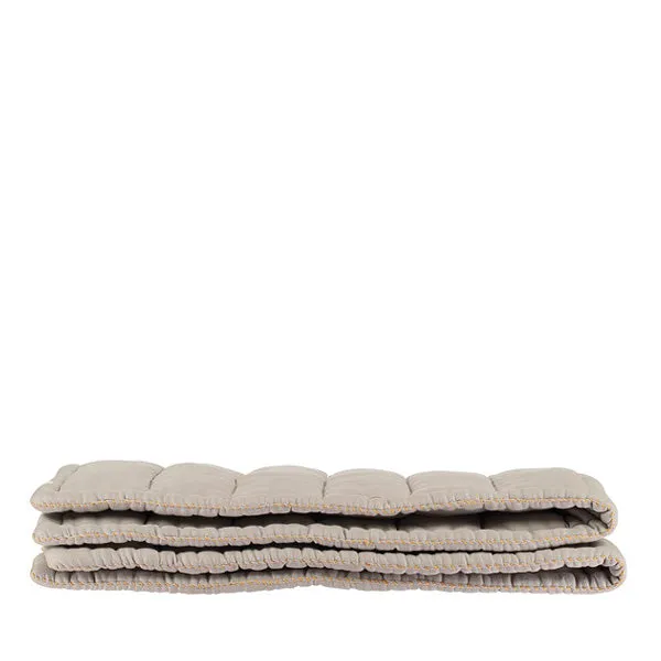 Camomile London Hand Quilted Blanket – Smoke Grey