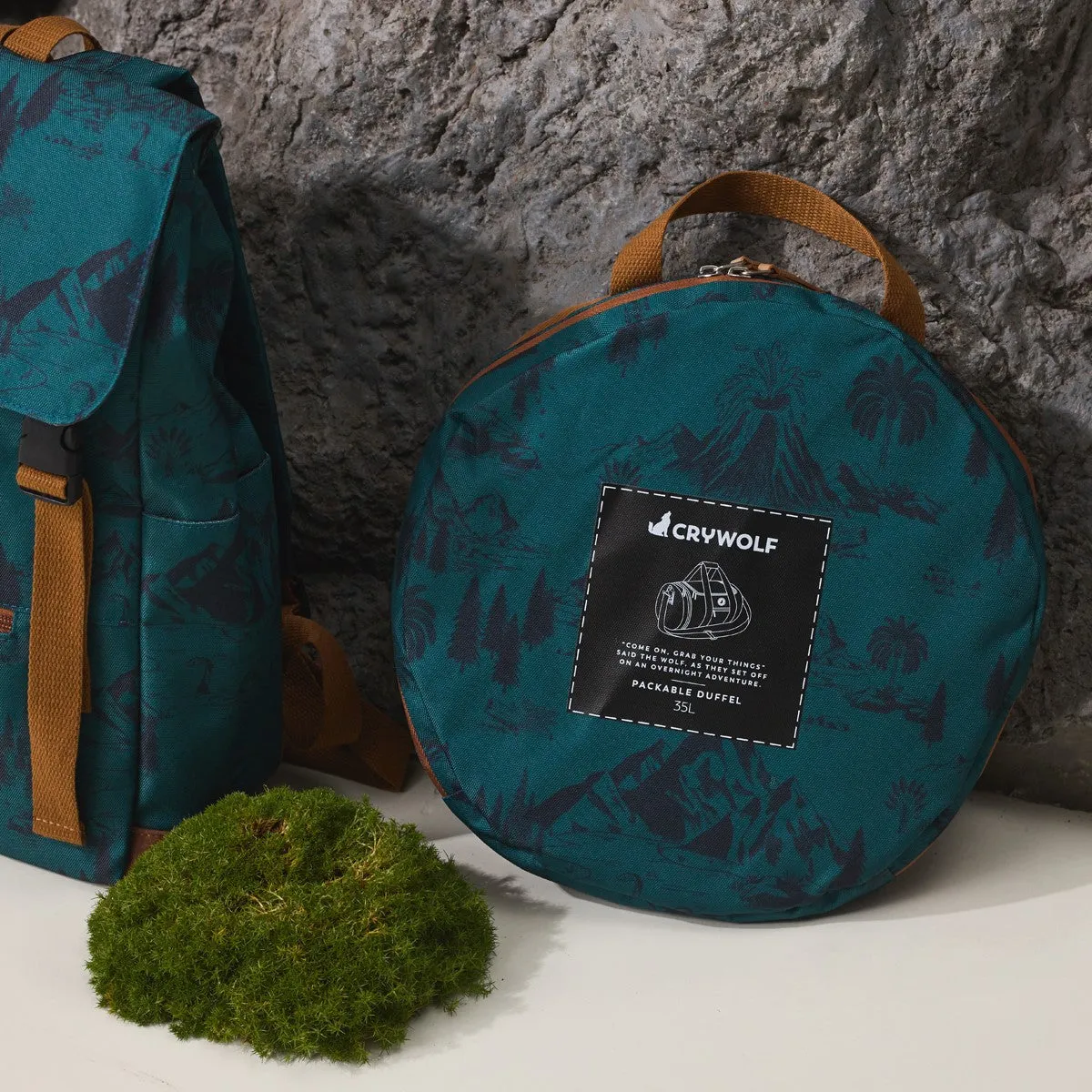 Crywolf Packable Duffel - Forest Landscape