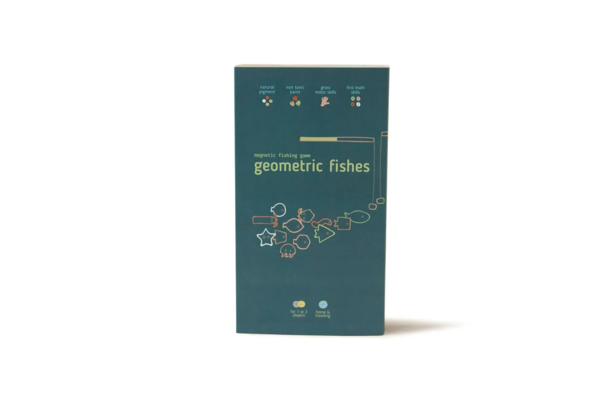 Geometric Fish Wooden Game with Magnets - Multi Colors by Babai