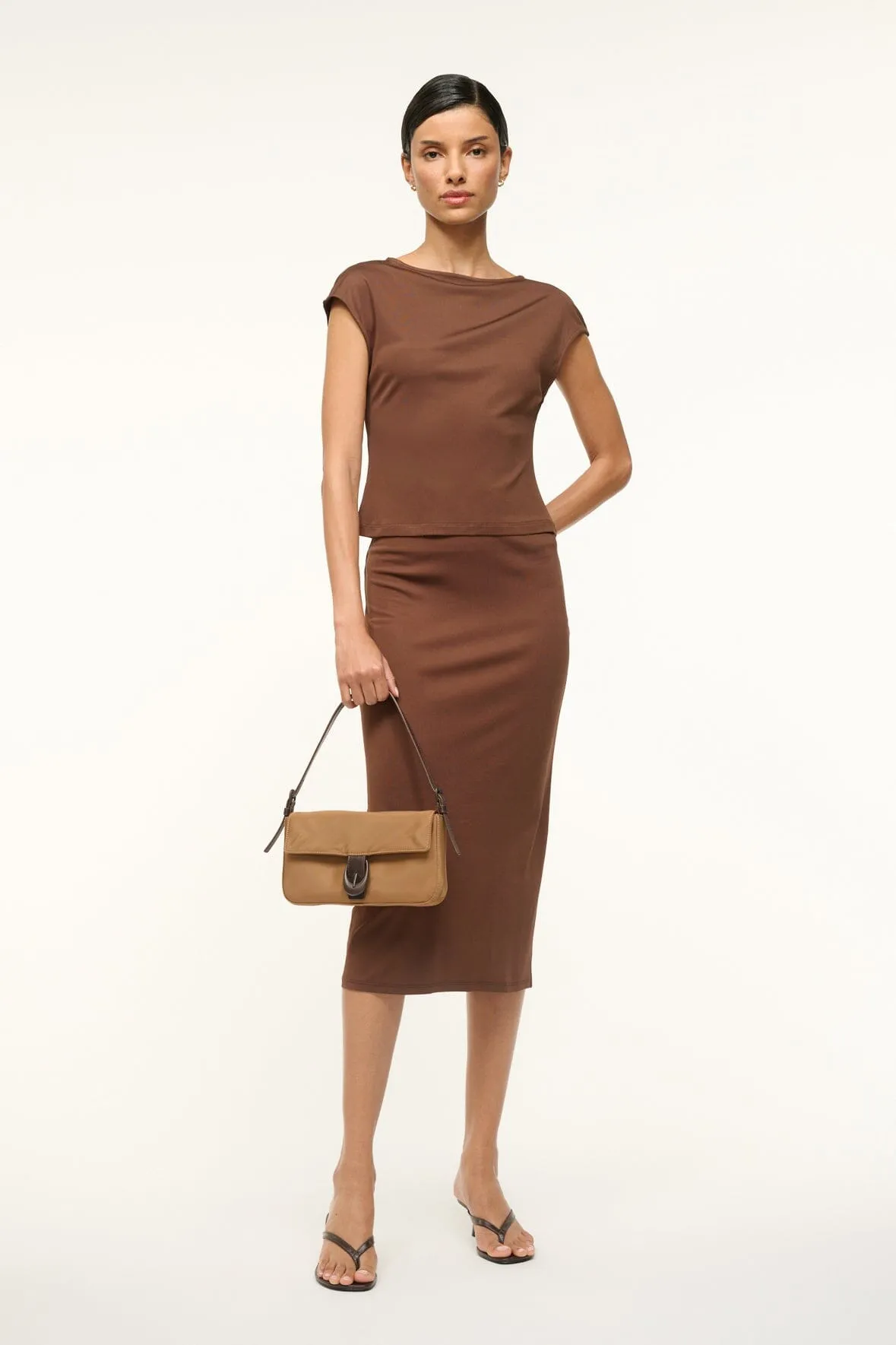 HARLOW BAG | CAMEL NYLON