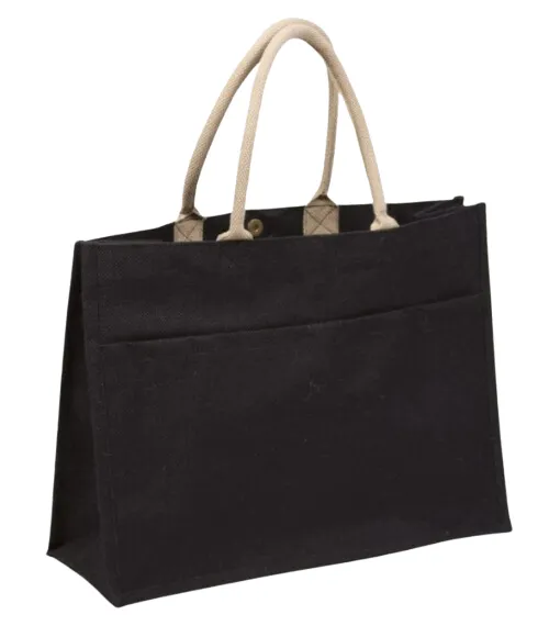 Jute Pocket Tote - multiple colors