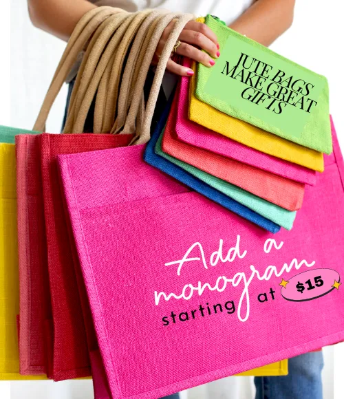 Jute Pocket Tote - multiple colors