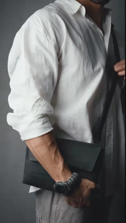 Leather Clutch Bag