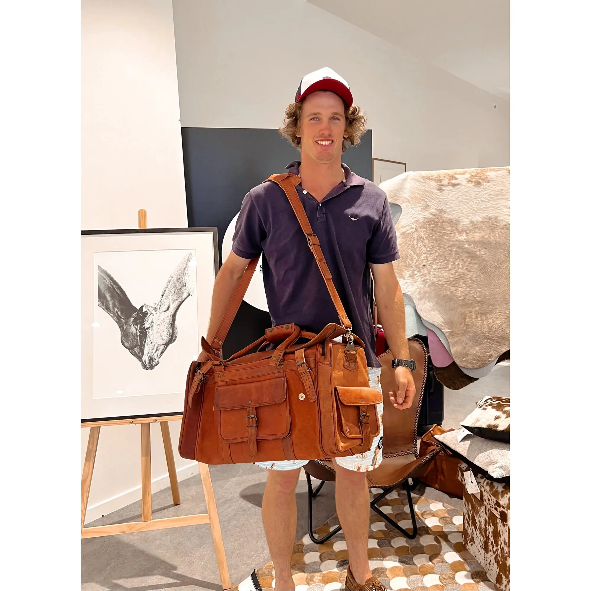 Leather Travel Bag