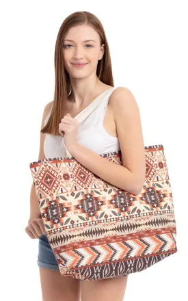 MB0088 Colorful Aztec & Tribe Mix Pattern Tote Bag