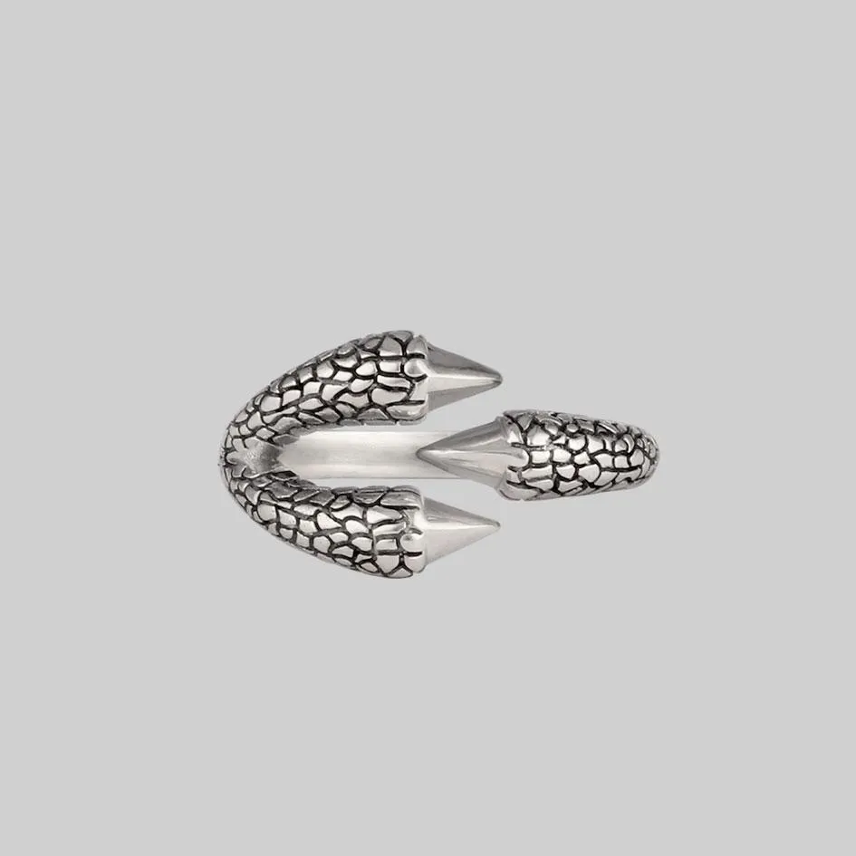 MERCY. Eagle Claw Silver Wrap Ring