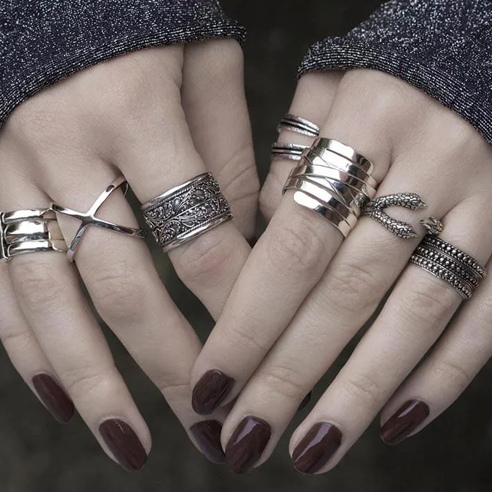 MERCY. Eagle Claw Silver Wrap Ring