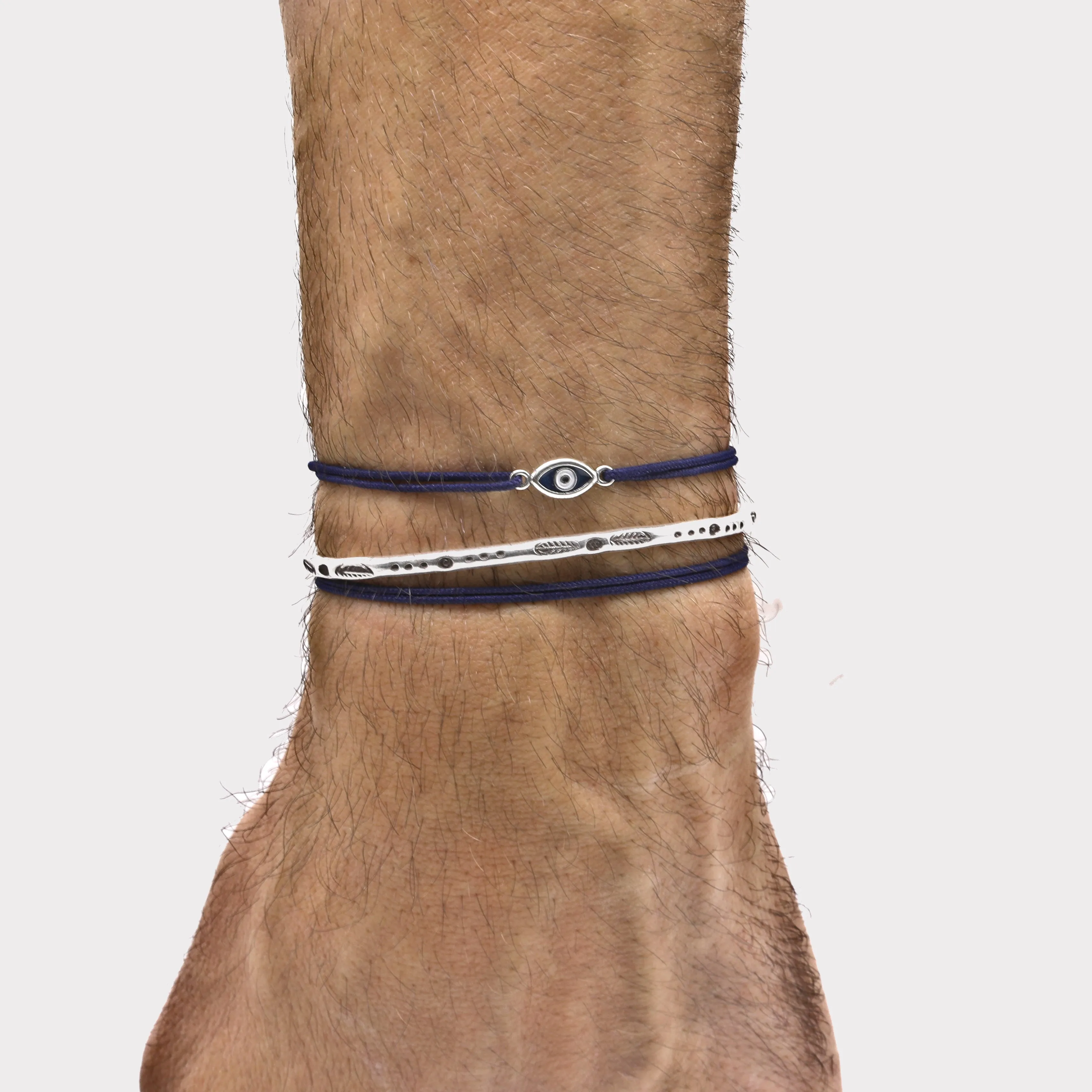 Nylon String Bracelet (Navy Blue)