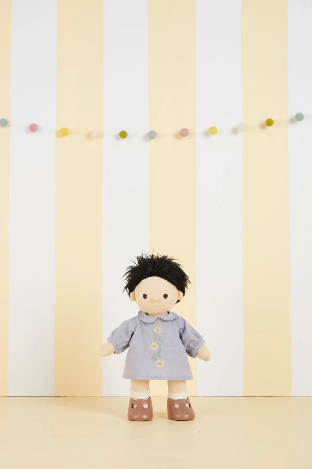 Olli Ella Dinkum Doll Daisy Dress - Cornflower Blue