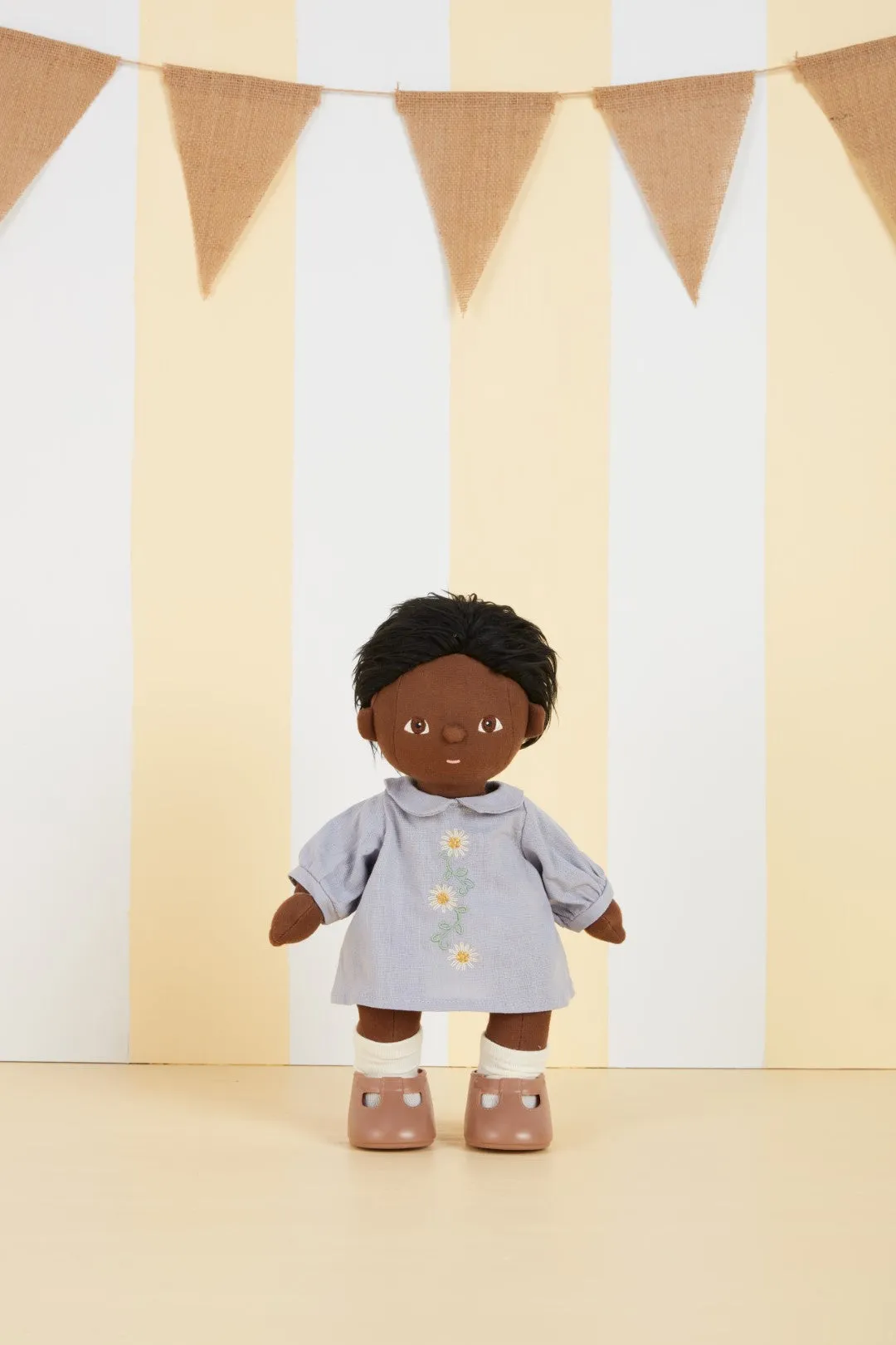 Olli Ella Dinkum Doll Daisy Dress - Cornflower Blue