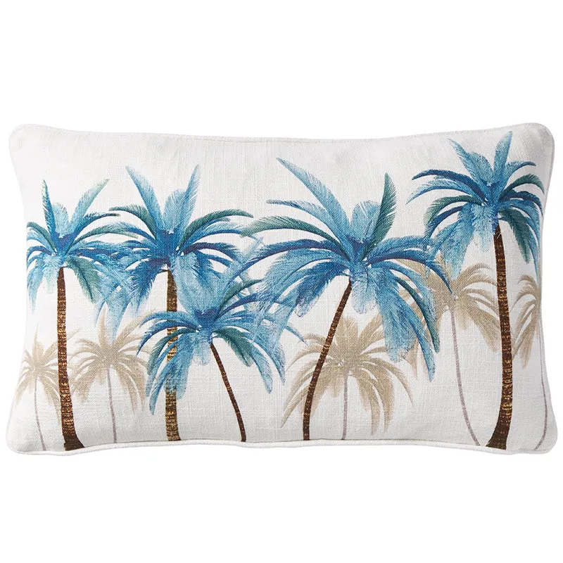 Palmy Blue Lumbar Cushion
