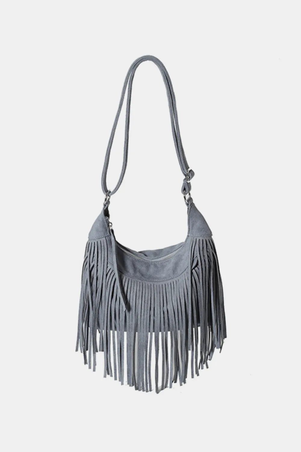 Suede Fringe Bag