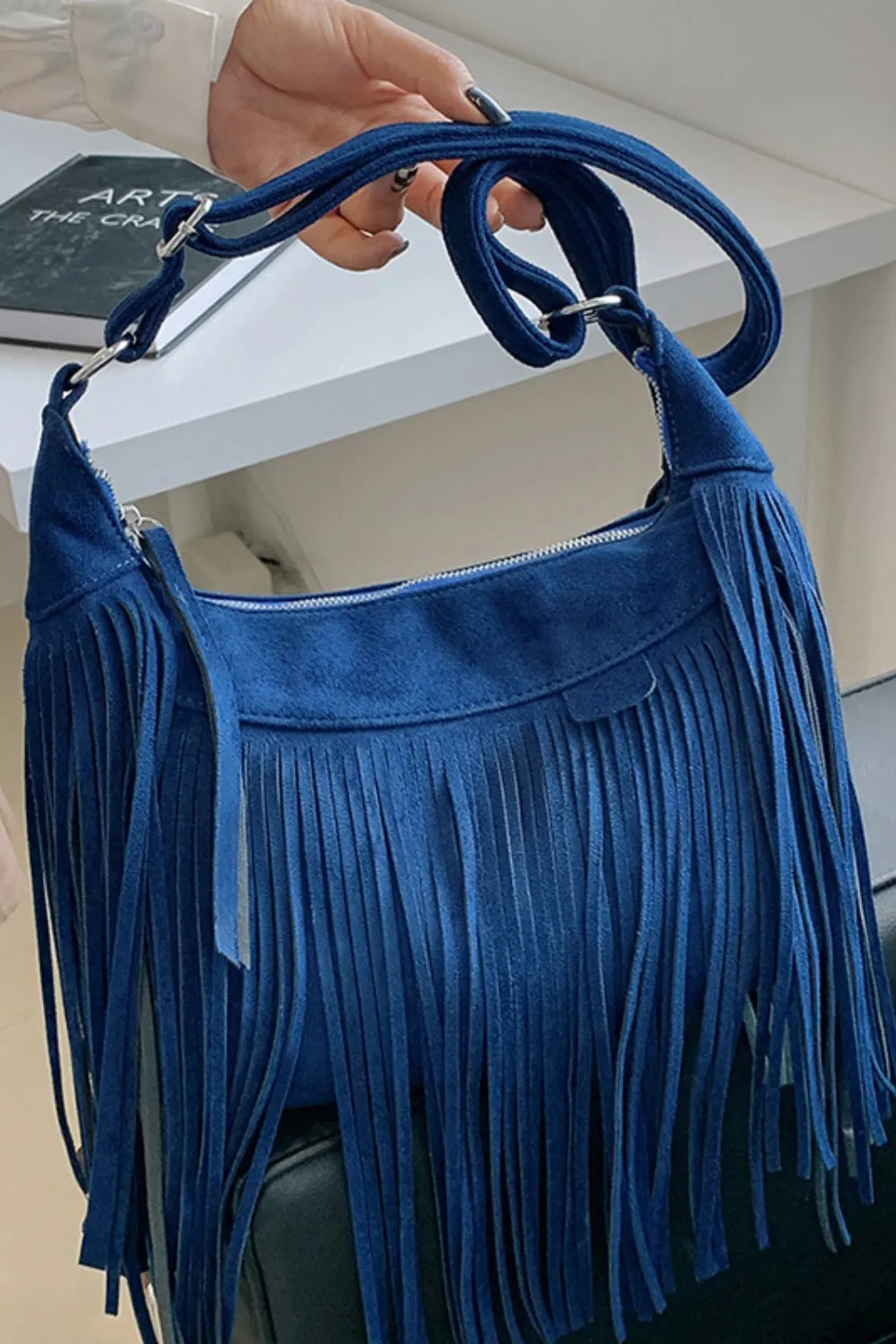 Suede Fringe Bag