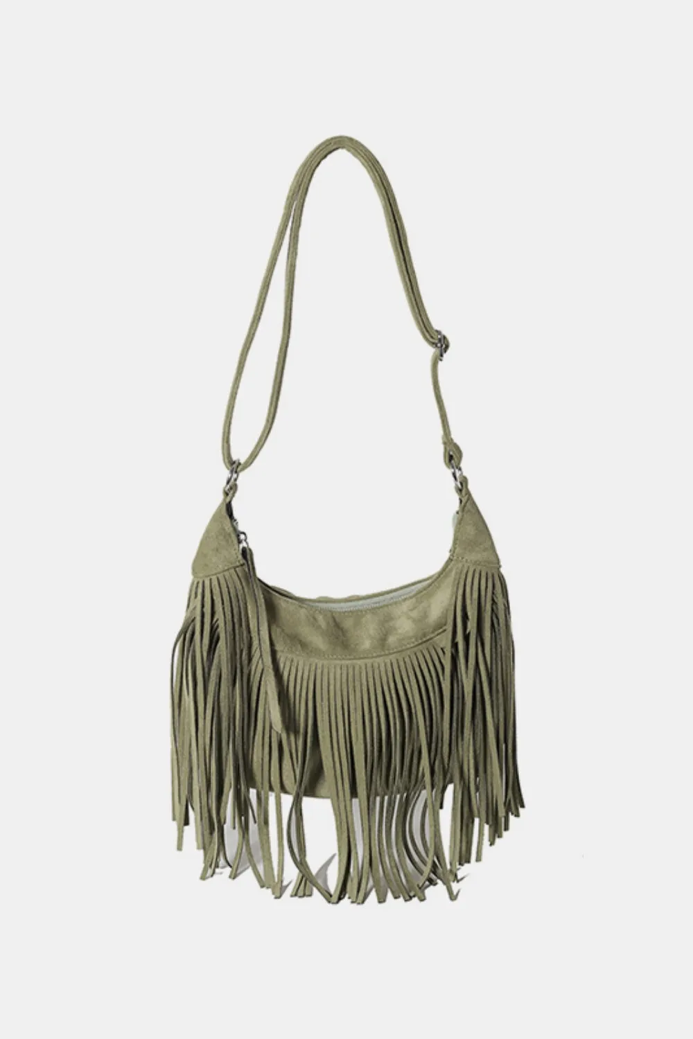 Suede Fringe Bag