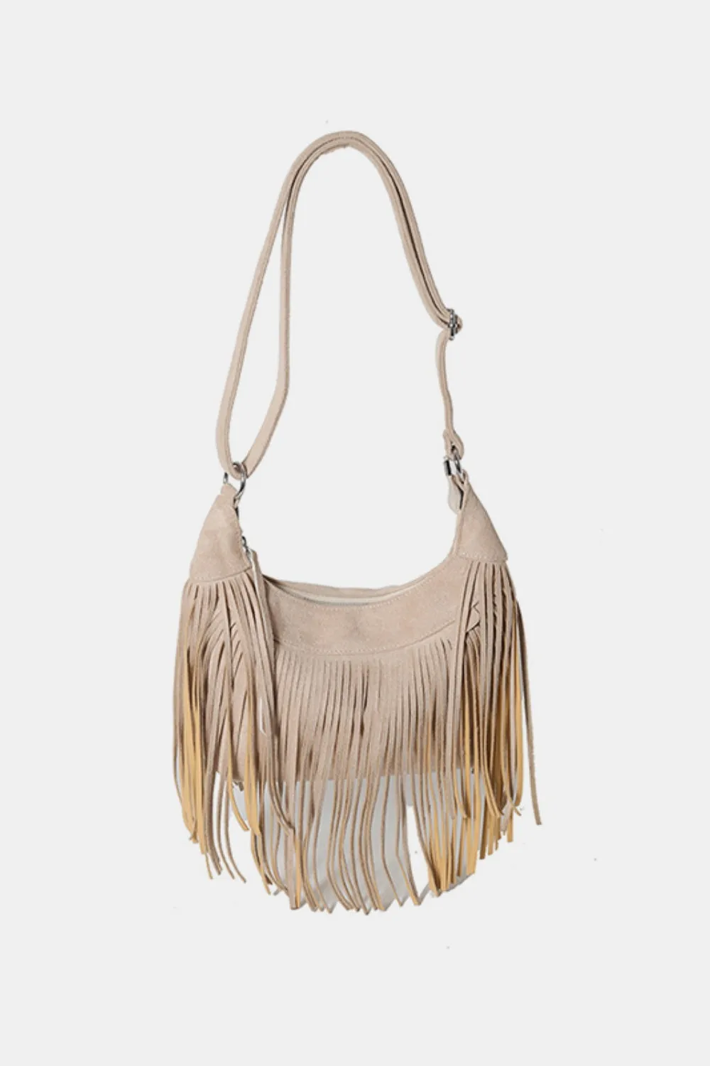 Suede Fringe Bag
