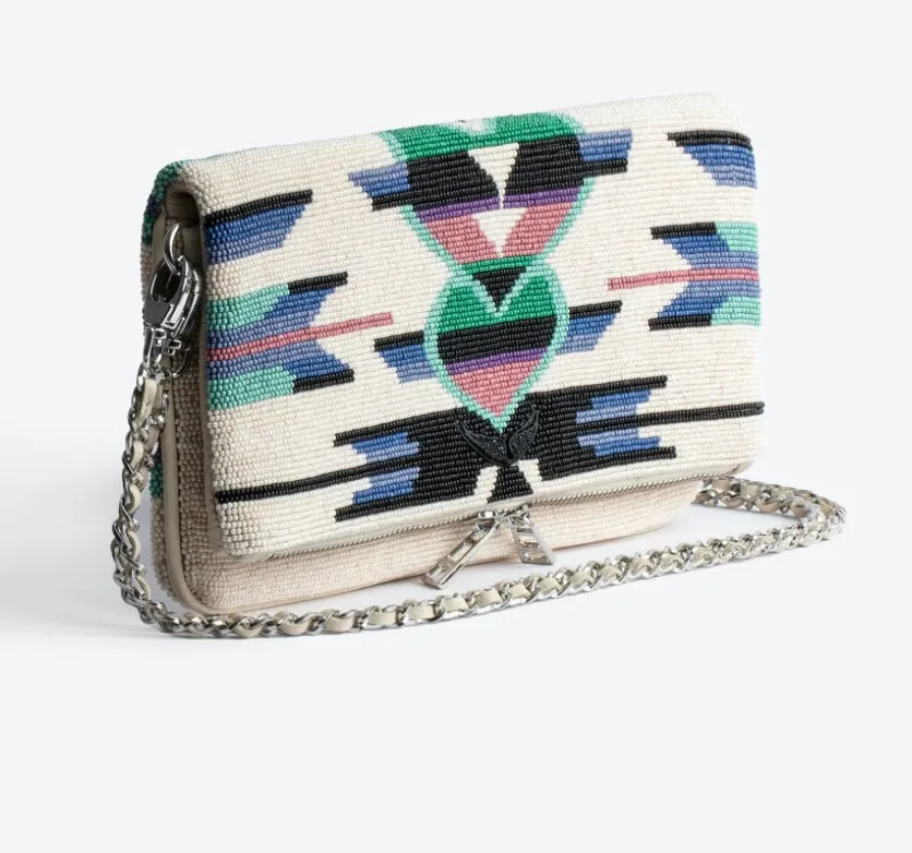 Zadig & Voltaire Rock Beaded Clutch purse
